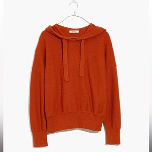 NWT Madewell Clairview Hoodie Sweater in Maple Glow
